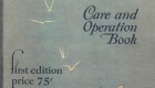 Chris Craft Care and Operation Book First Edition price 75cents 1929