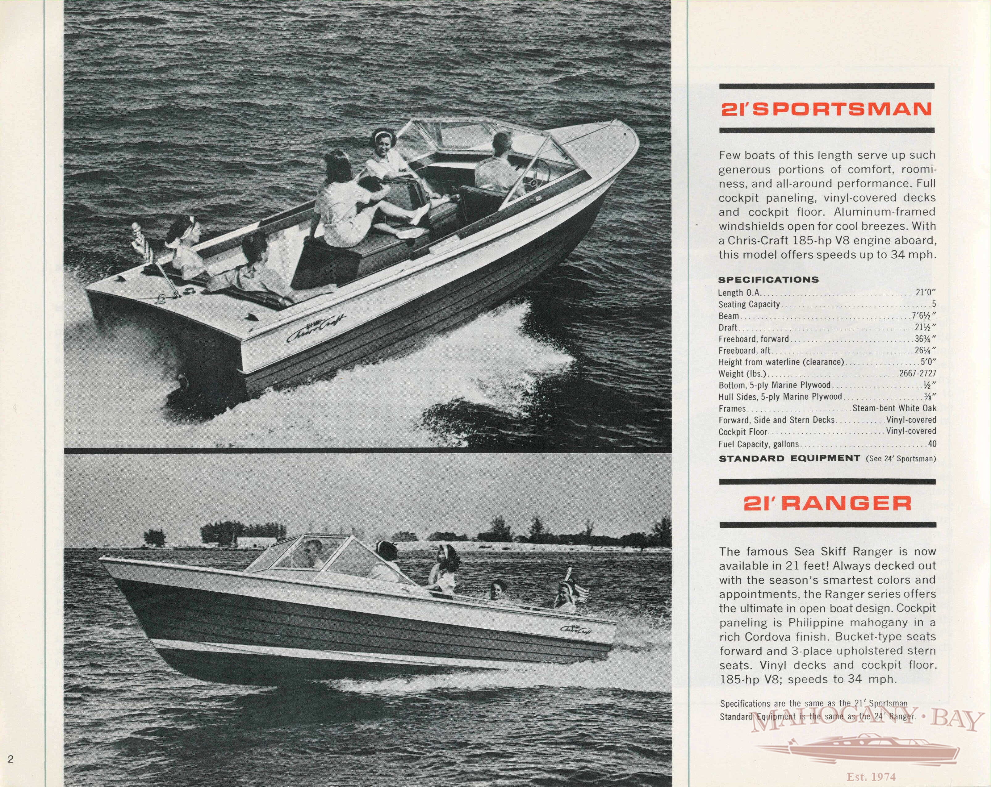 1964 Sea Skiff Catalog | Classic Boat Sales and Service | Mahogany Bay