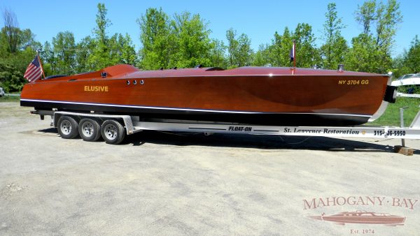 1923 APBA 34′ Hacker Race Boat Reproduction “Elusive” - Image 13